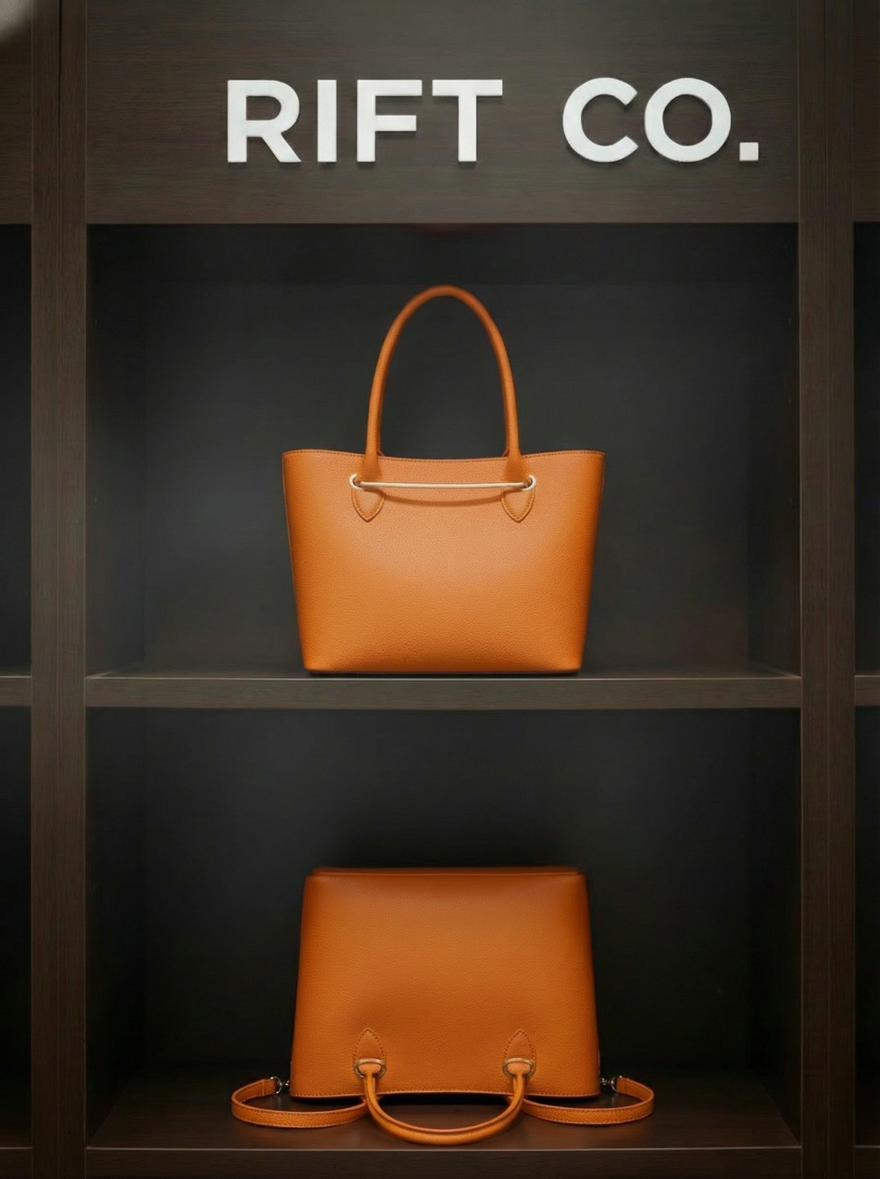 Modern City - Canlı Turuncu Omuz ve El Çantası