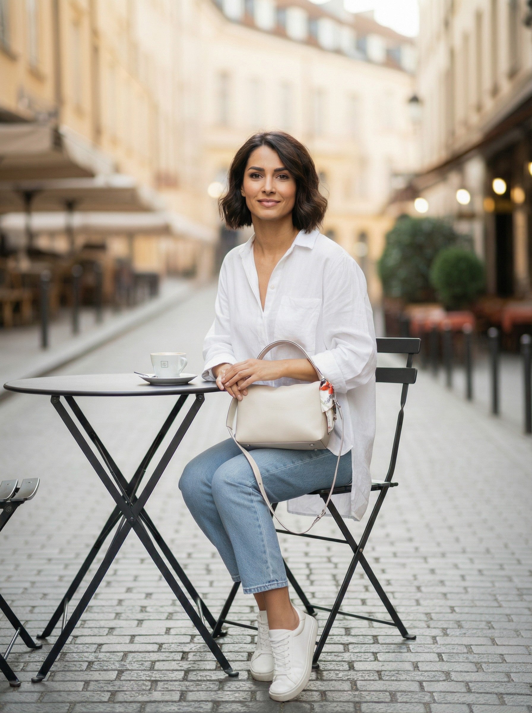 Modern Klasik: Krem Bowling Çanta